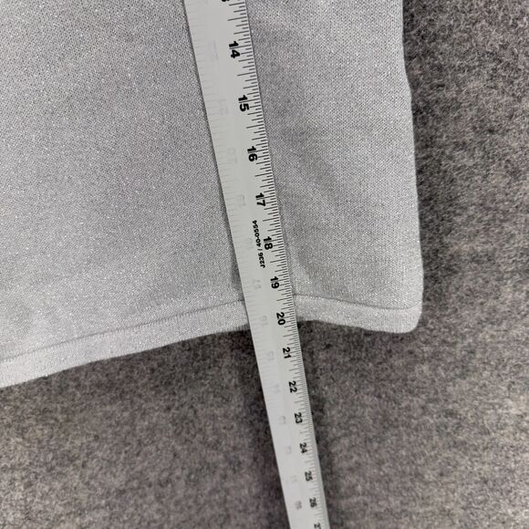 Petite Sophisticate Blouse Women S Small Gray Rhinestone Sleeveless Wide Strap - Picture 6 of 7